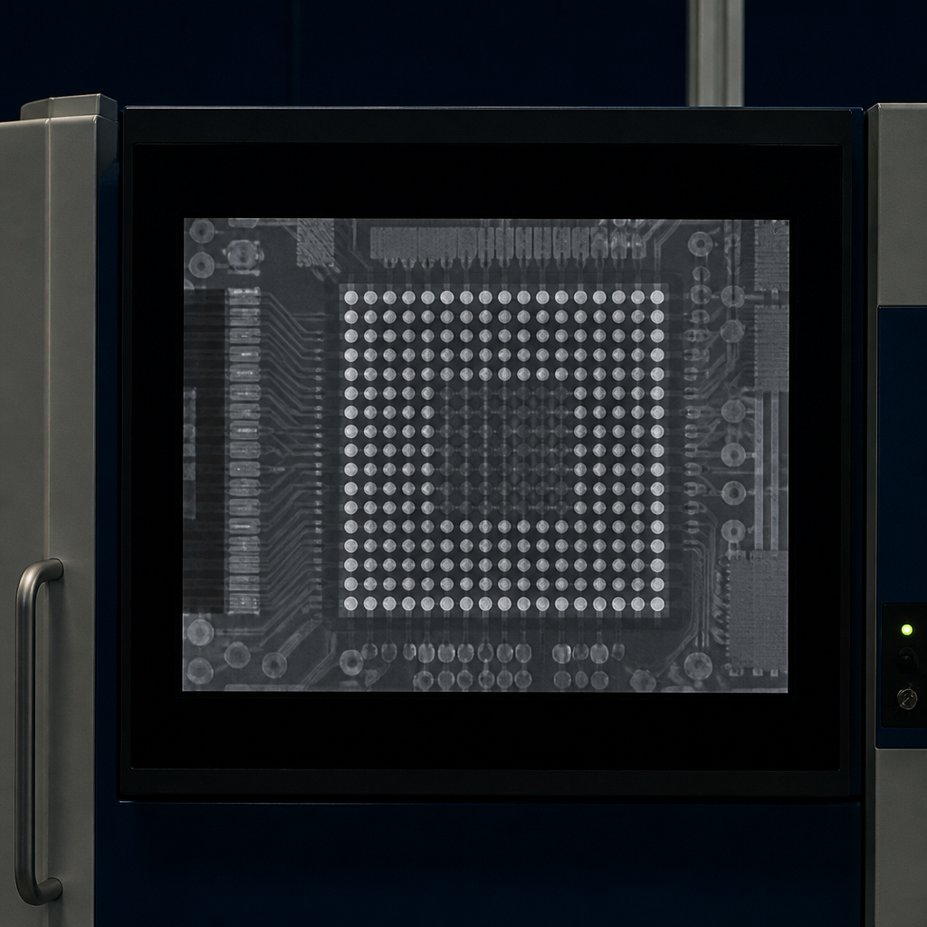 X-ray inspection of BGA solder joints